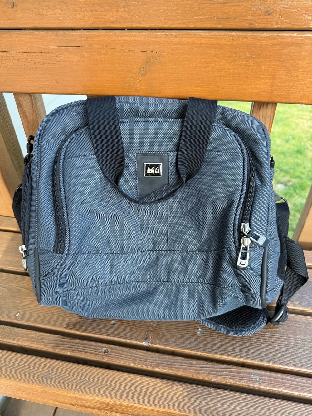 REI Dark Gray Laptop Briefcase with Shoulder Strap